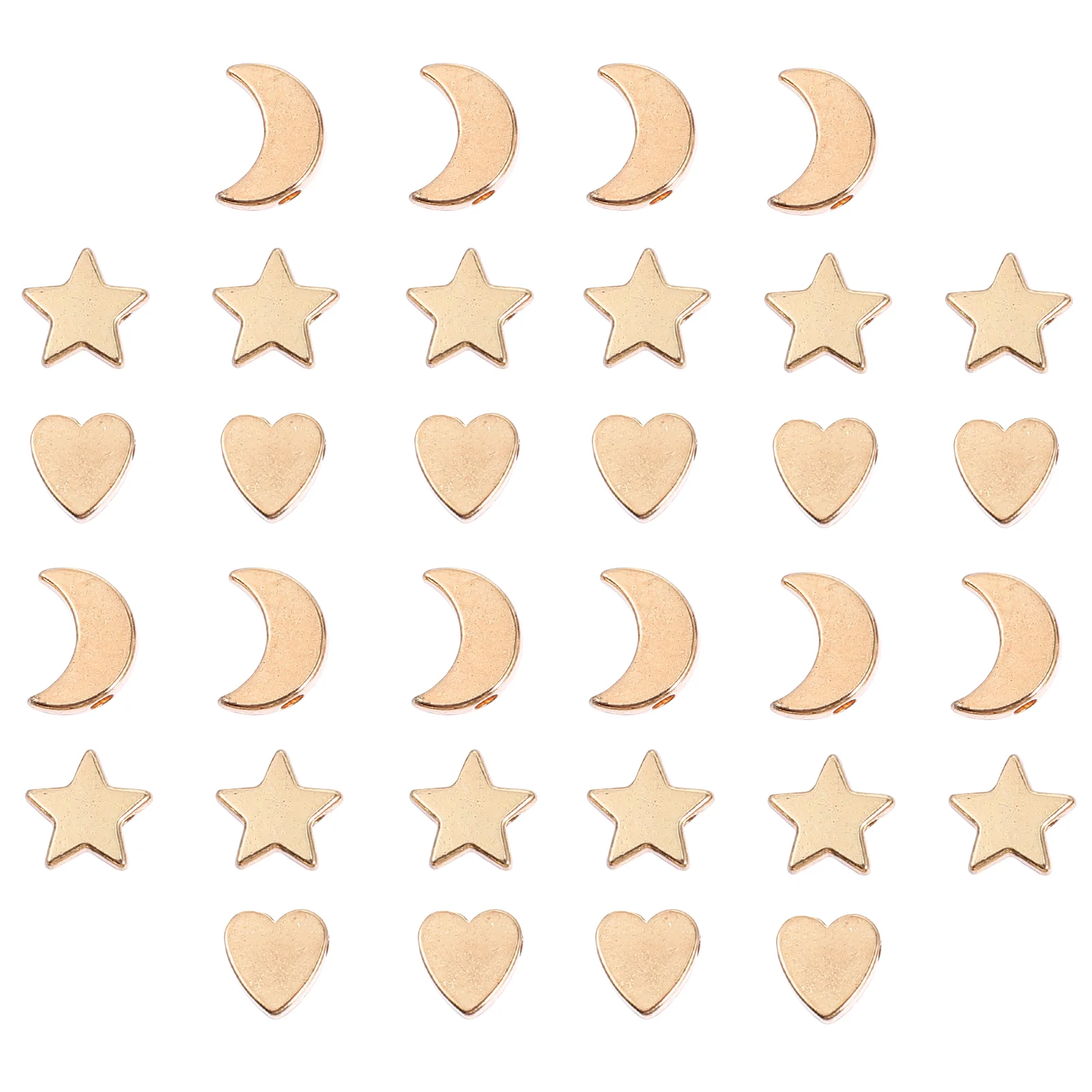 

60 Pcs Small Hole Jewelry Accessories Charm Necklace Letter Charms Alloy Kit Beads for Making