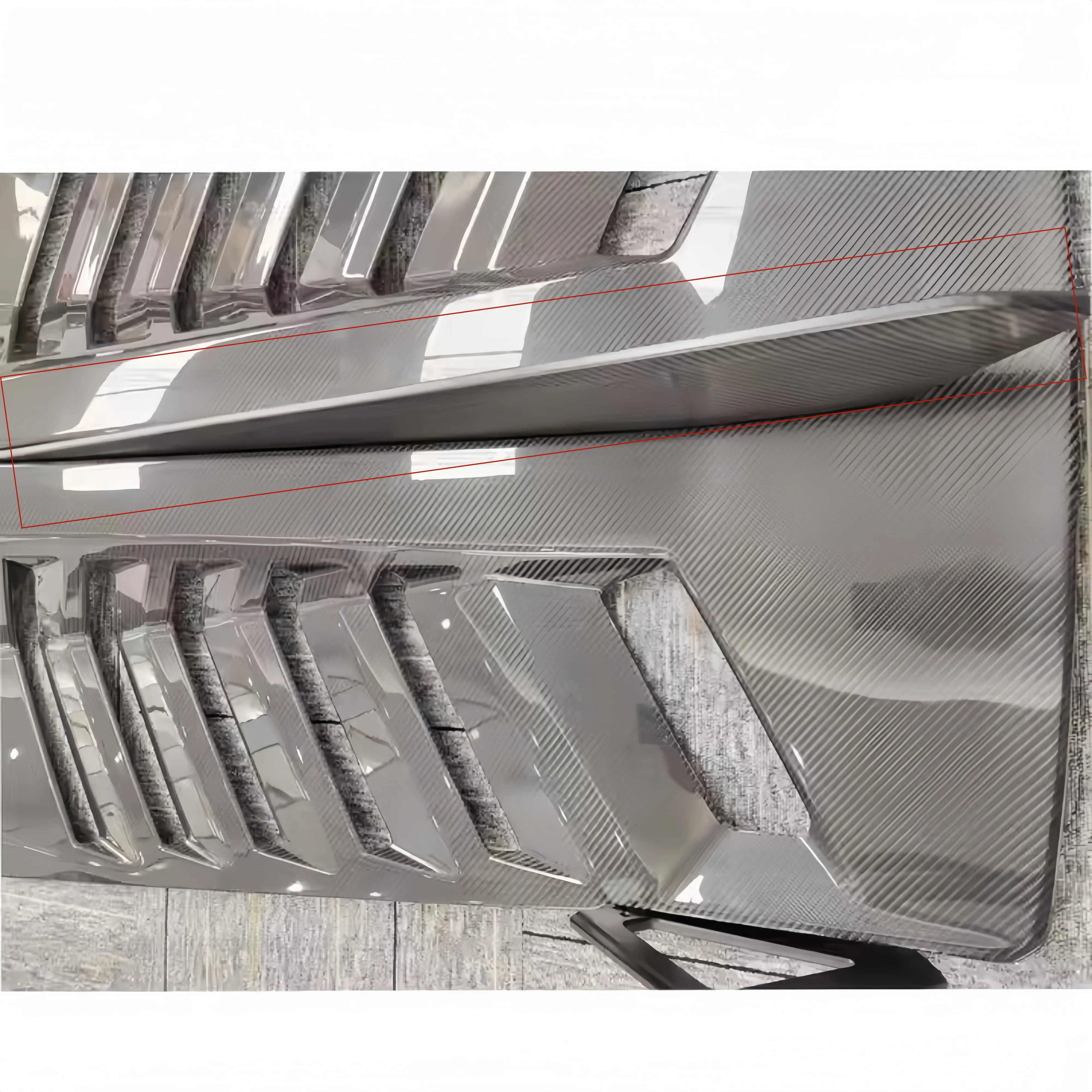 

New STO OEM Style Dry Carbon Fiber Rear Engine Hood Fan Blade Turbulence Suitable for Lamborghini Huracan Retrofit Upgrade