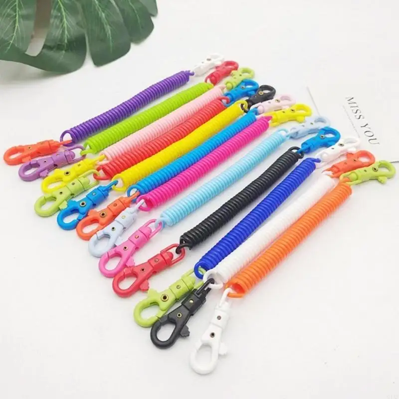 91AF Spring Keychain Secure Jewelry Suitable for Keys Gyms Pools and Beaches