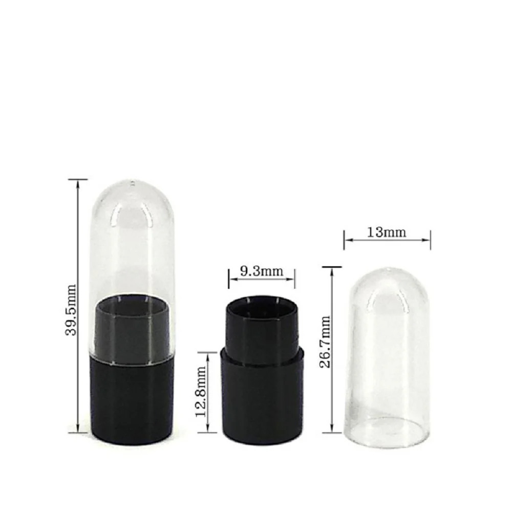 100Pcs 5ml Lippen Balsam Rohre Leer Lippenstift Container Schwarz, Weiß, Rosa, Grüne Kosmetische Verpackung Flasche – Detail 1