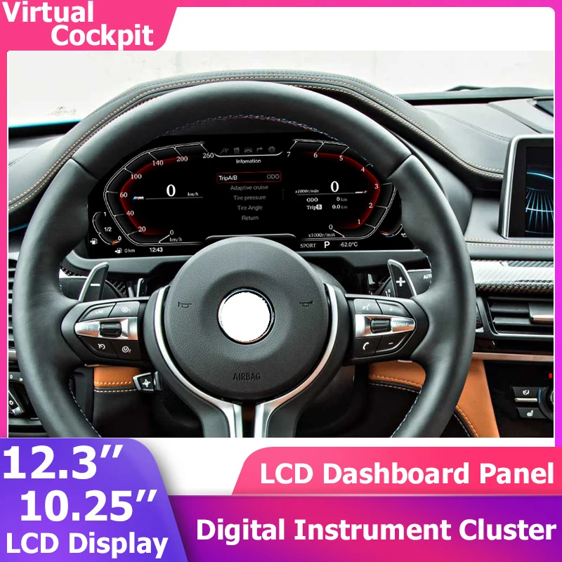 Digital Instrument Cluster Virtual Cockpit For BMW 5 6 7 Series X3 X4 X5 X6 F01 F02 F03 F04 F07 F10 F11 F18 F06 F25 F26 F15 F16