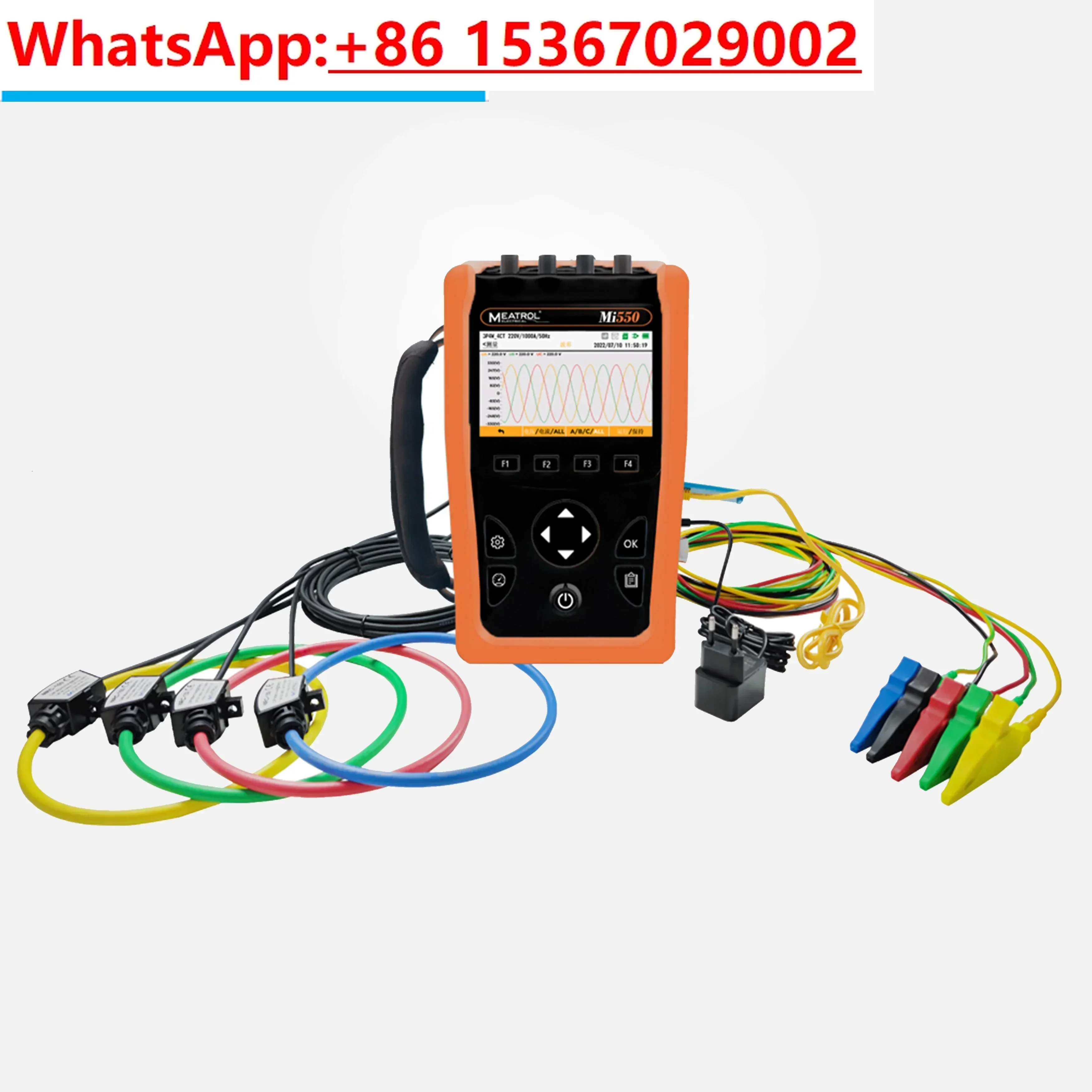 Power Quality Analyzer Energy consumption monitoring three-phase power harmonics Handheld waveform recording Mi550