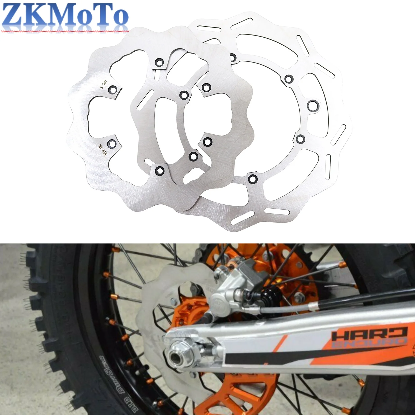 

Мотоциклетные 260 мм 220 мм передние и задние тормозные диски, роторы для Husqvarna FE FC TE TC TX FX 125 250 300 350 400 450 501 2014-2024 2025