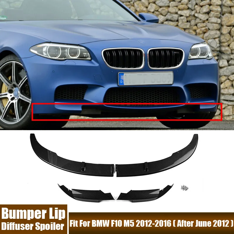 High Quality Front Bumper Lip Diffuser Spoiler Car Accessories Fit For BMW F10 M5 2012 2013 2014 2015 2016 ( After June 2012 )
