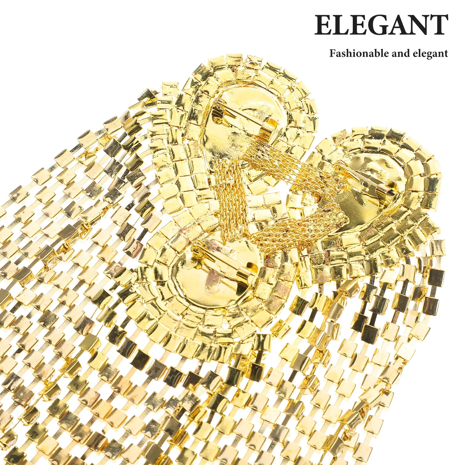 كتاف شرابة أوروبية من حجر الراين لسترة البدلة إكسسوارات الملابس العتيقة زي موحد للرجال والنساء