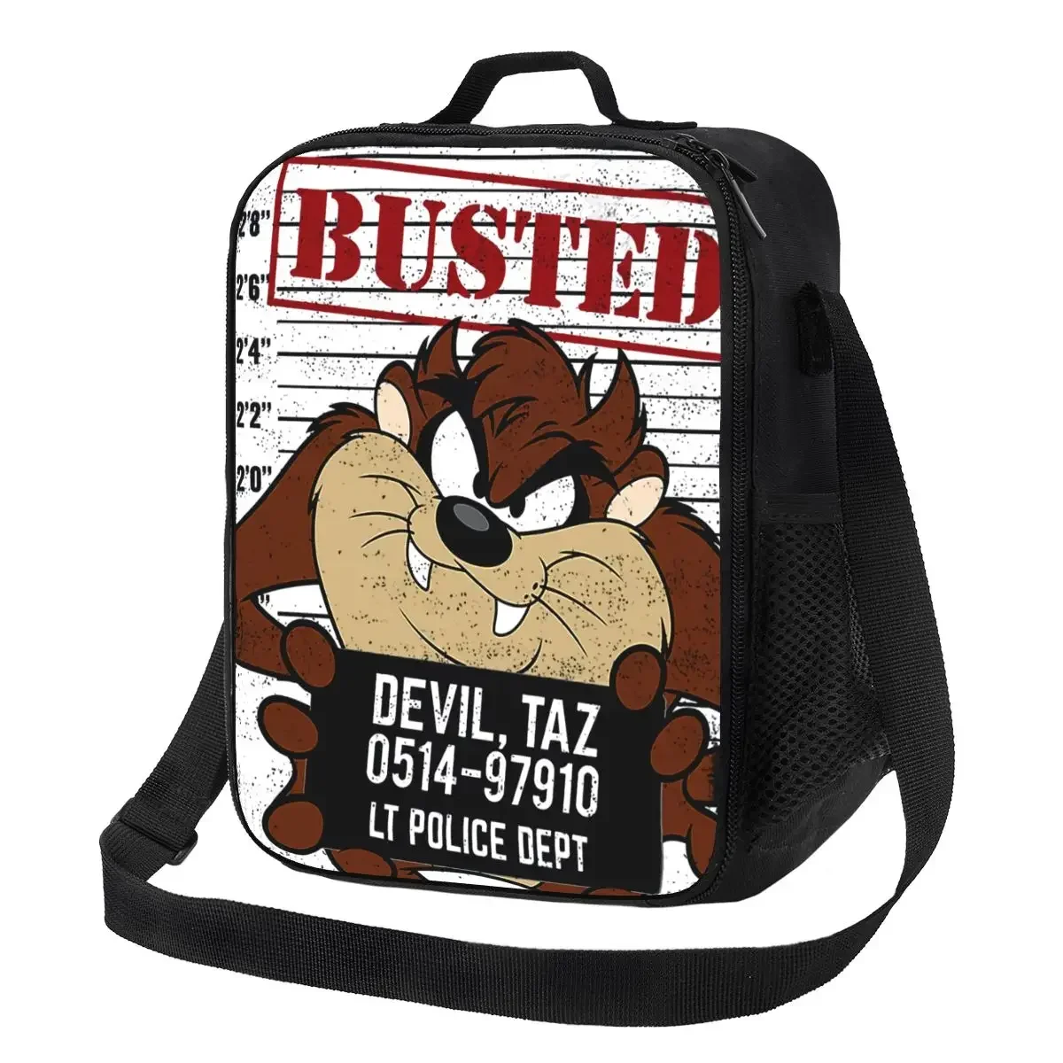 

Custom Tasmanian Devil Insulated Lunch Bags for Taz Cartoon Anime Portable Cooler Thermal Food Lunch Box Kids School Children