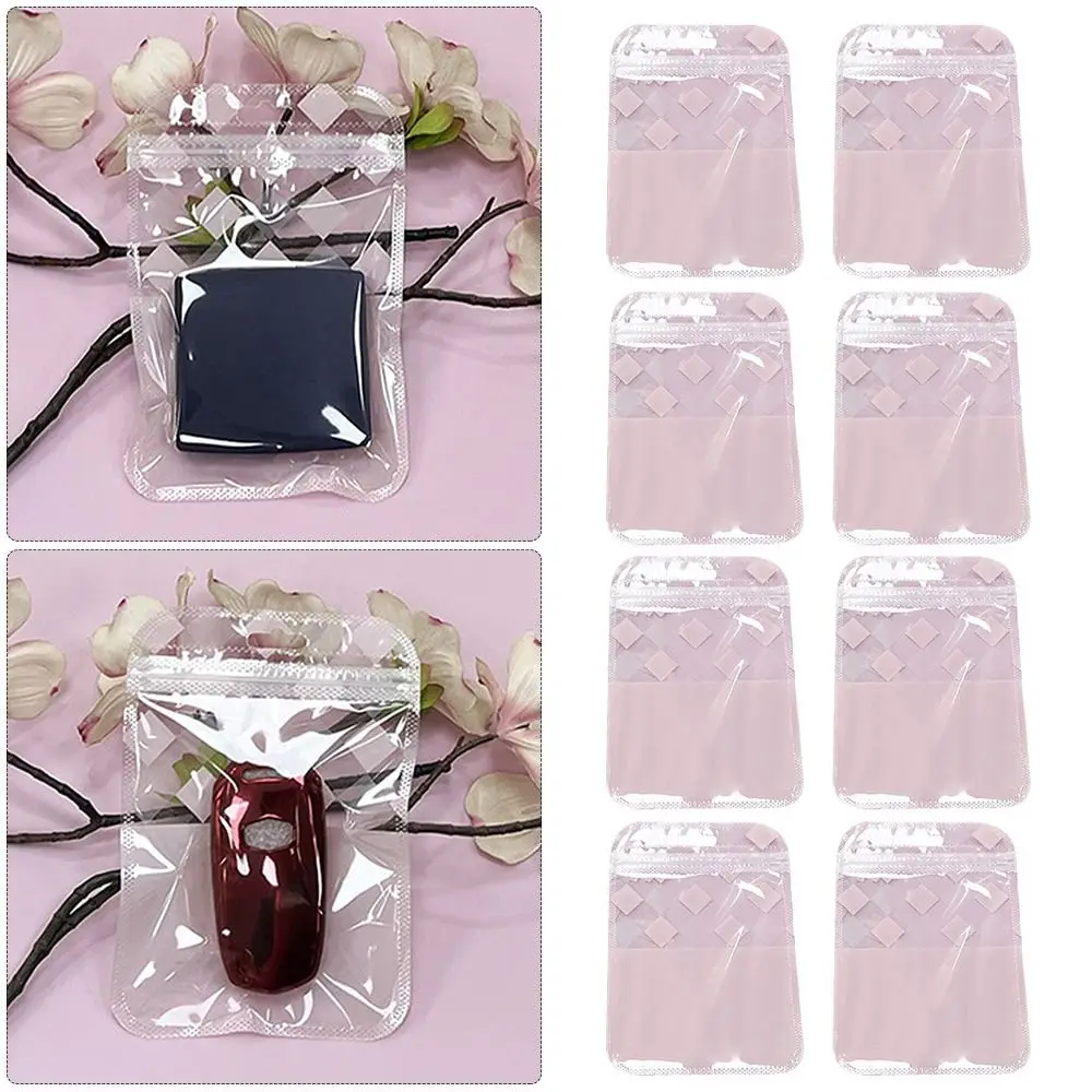 أكياس قابلة للطي ذاتية الغلق مع فتحة تعليق ، حقيبة تغليف لعرض المجوهرات ، حقيبة قفل بسحاب سميك قابلة للإغلاق ، جديدة