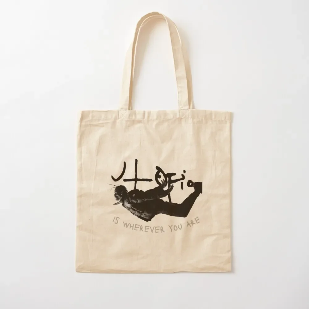 

Utopia Is Wherever U Are Logo Tote Bag hand bag Eco bag