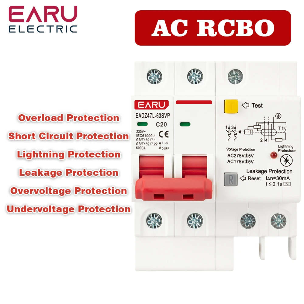 230V 2P Spd Residua…