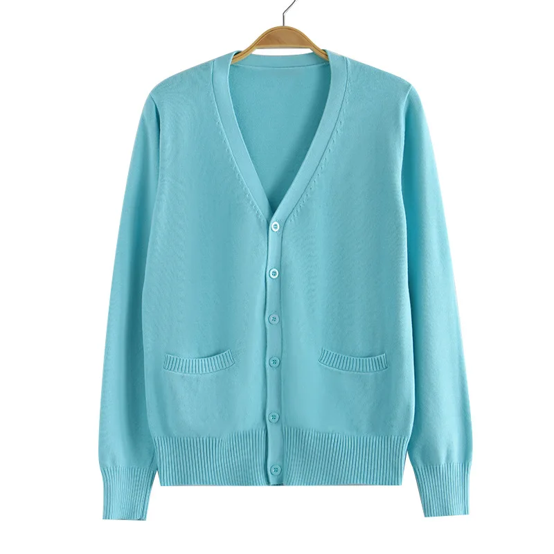 Confortável jk uniforme camisola cardigan jaqueta básica feminina outono e inverno japonês estilo universitário uniforme escolar malhas topos