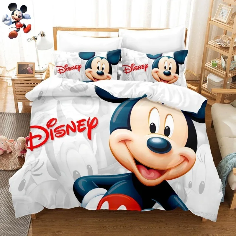 

Cute Disney Mickey Minnie fashion personality creative cartoon print pattern new soft and comfortable skin-friendly duvet cover