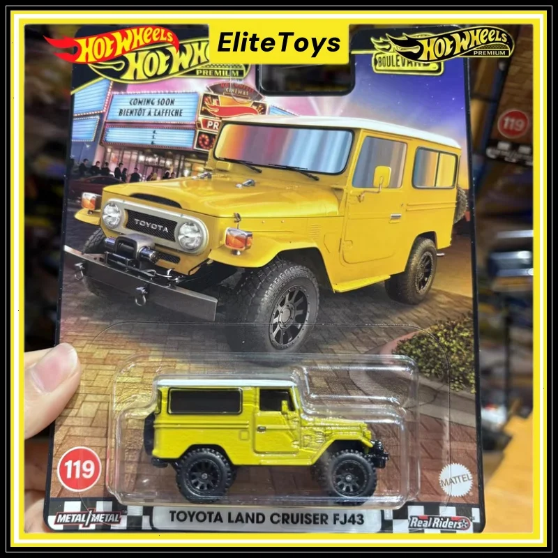 

Оригинальные Hot Wheels Premium Boulevard Toyota Land Cruiser, масштаб 1:64, литая под давлением модель автомобиля, коллекционные игрушки из сплава, подарок для мальчиков