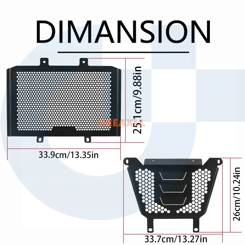 

For CFMOTO 450MT Ibex 450 CNC Motorcycle Accessories Radiator Guard Engine Front Exhaust Cover Protector Crap Flap 2024-2026