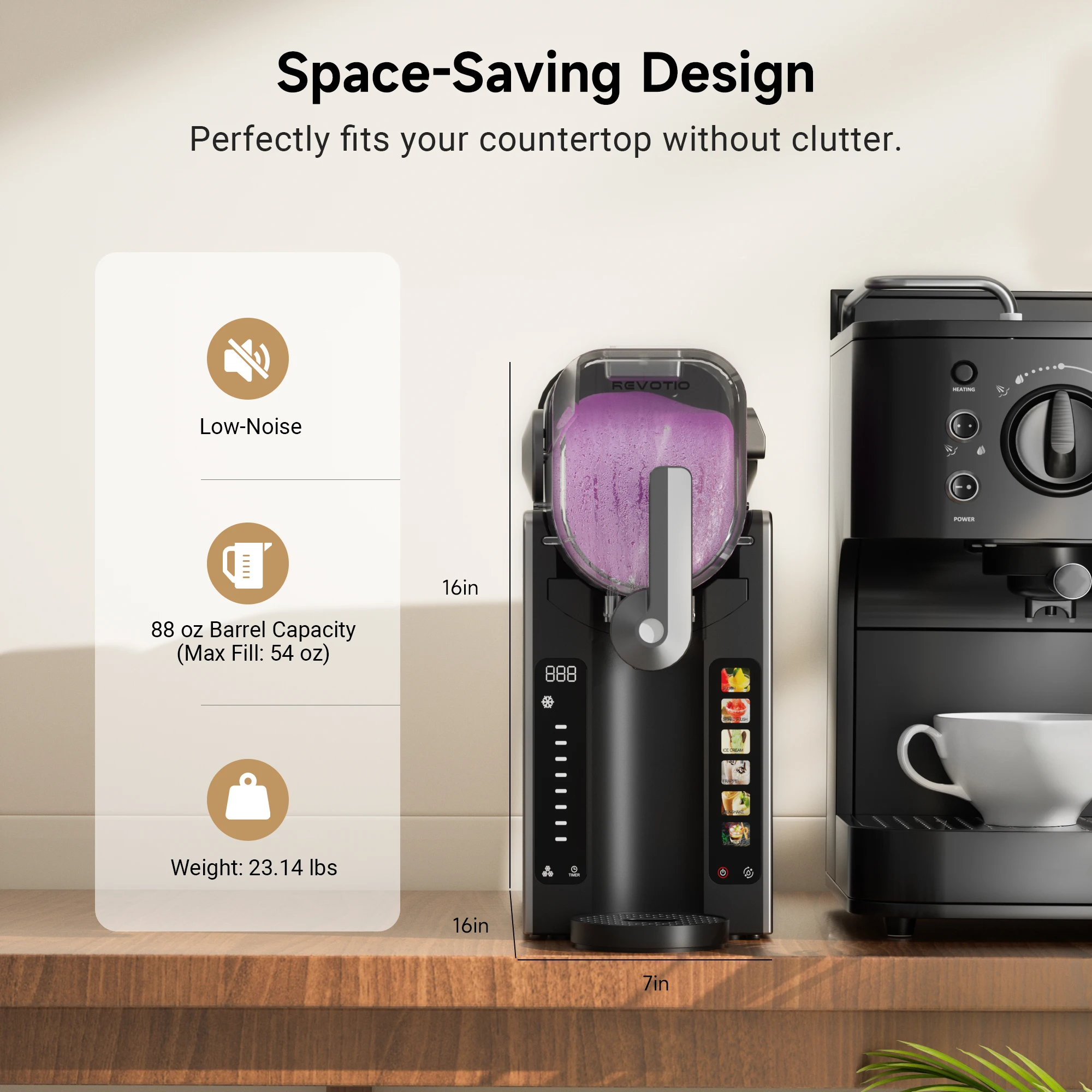 آلة Slushie لا حاجة إلى الثلج آلة Slushy للمنزل مع وظيفة التنظيف الذاتي صانع المشروبات الاحترافي المجمدة Margaritas