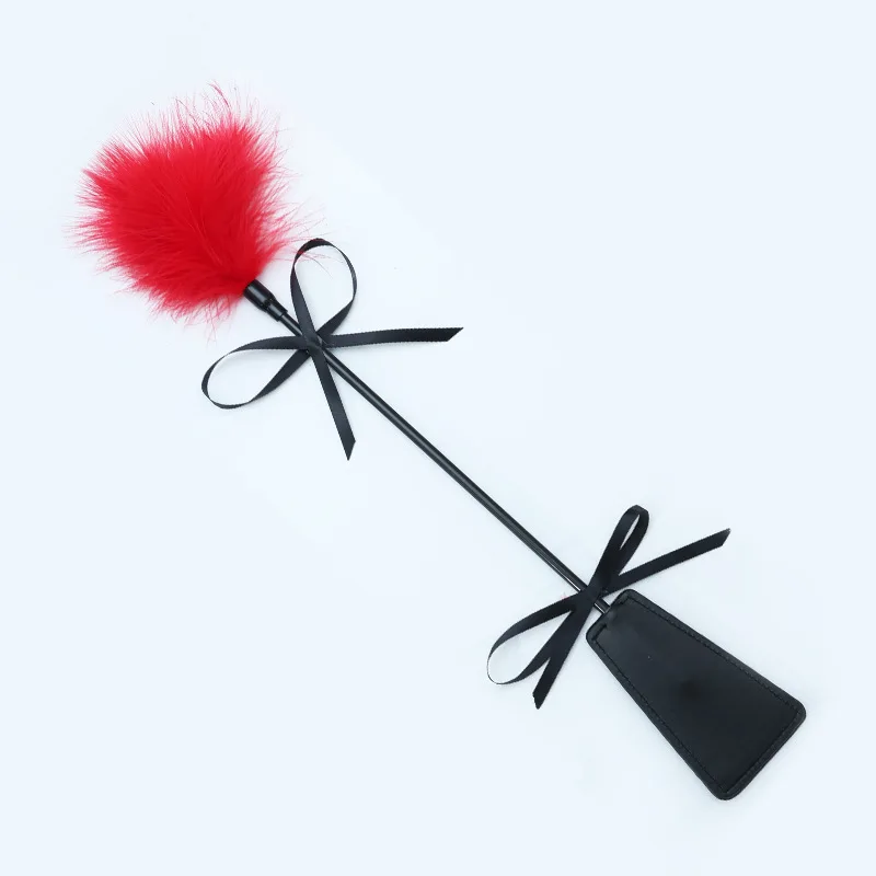 BDSM ريشة سوط الجلود الردف الرقيق الأزواج الجنس لعب تأثيري الكبار يمزح ألعاب يمزح الدعائم عبودية الدعائم #4