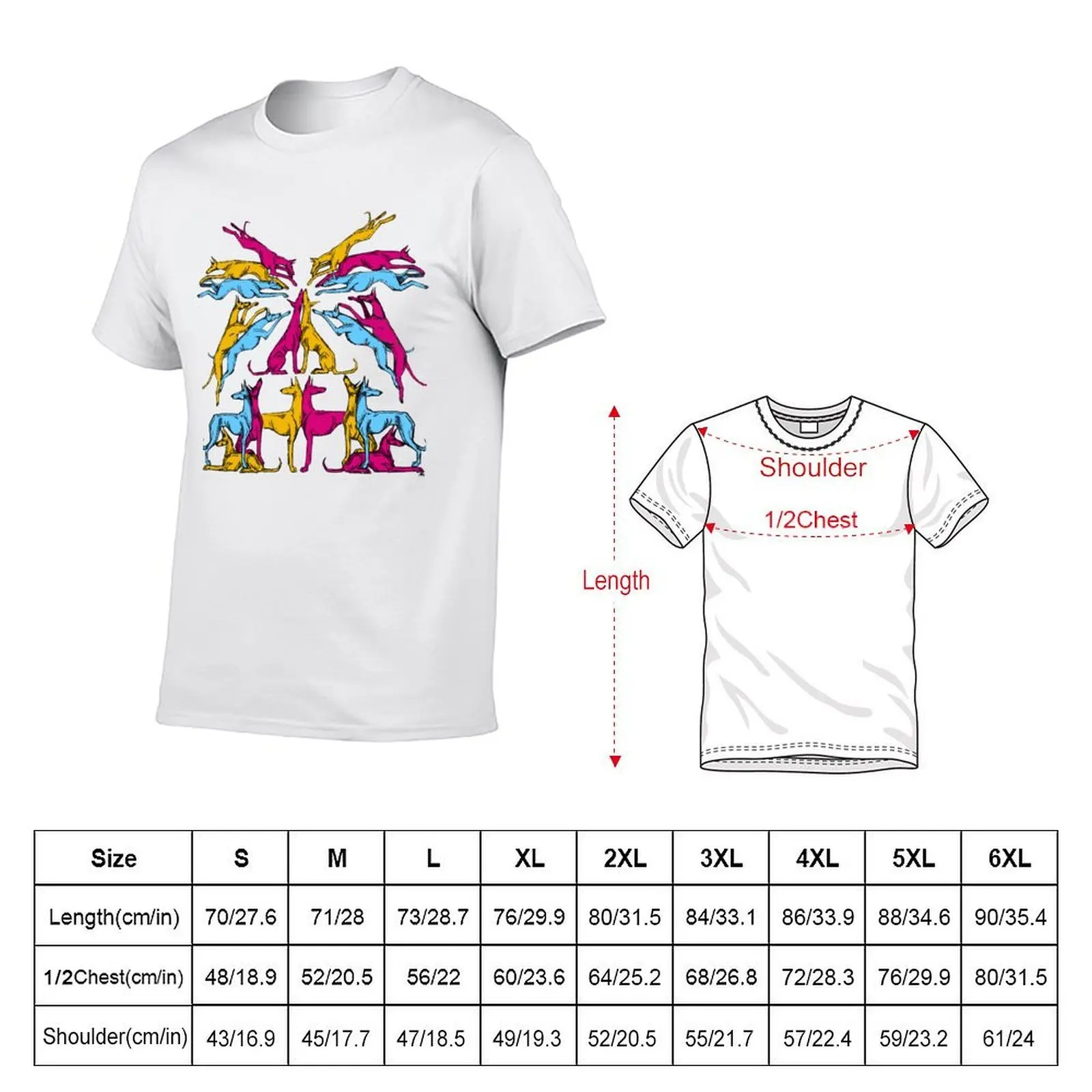 Ibizan Hounds - ibiza style T-Shirt animal prinfor boys luxury men clothings