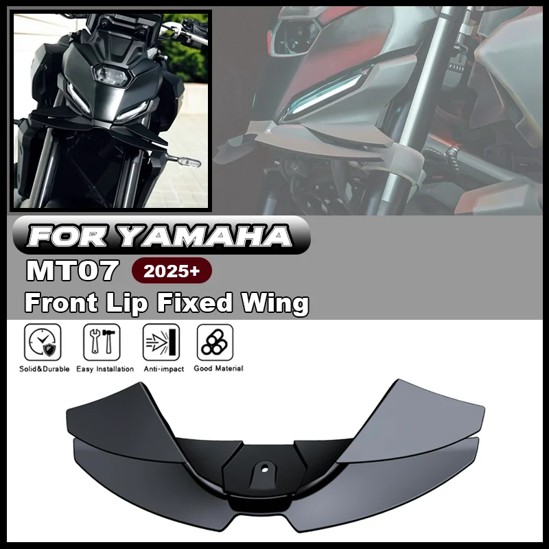 

Motorcycle Downforce Winglet Aerodynamic Wing For YAMAHA MT07 MT-07 Front Spoiler Kit New Accessories Front Spoiler
