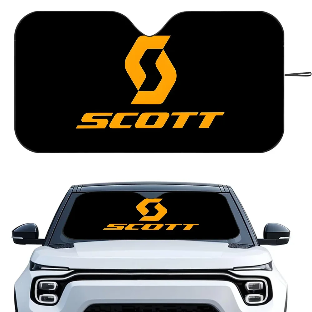 

S-Scotts логотип автомобиля SunSha теплоизоляционная алюминиевая пленка лобовое стекло солнцезащитные козырьки УФ-лучи блоки автомобильный солнцезащитный козырек