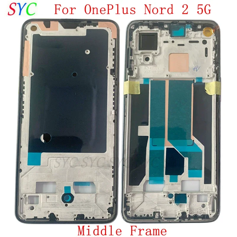 

Middle Frame Center Chassis Cover For OnePlus Nord 2 5G Phone Metal Housing LCD Frame Repair Parts