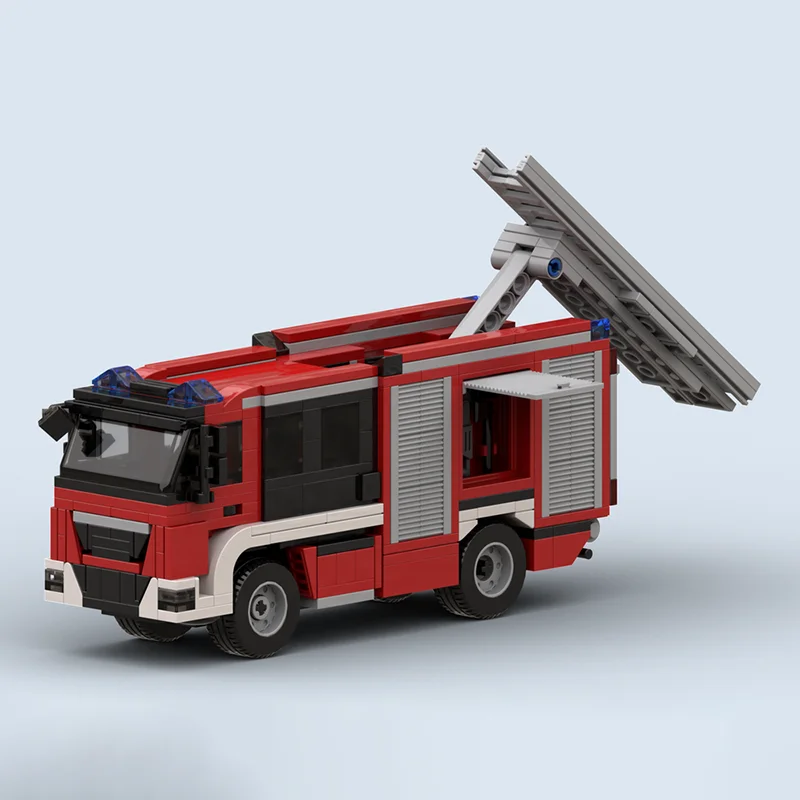 Moc Building Blocks Dresden Fire Engine Technology Modular Bricks Model  Gifts Christmas Toys DIY Sets Assembly！