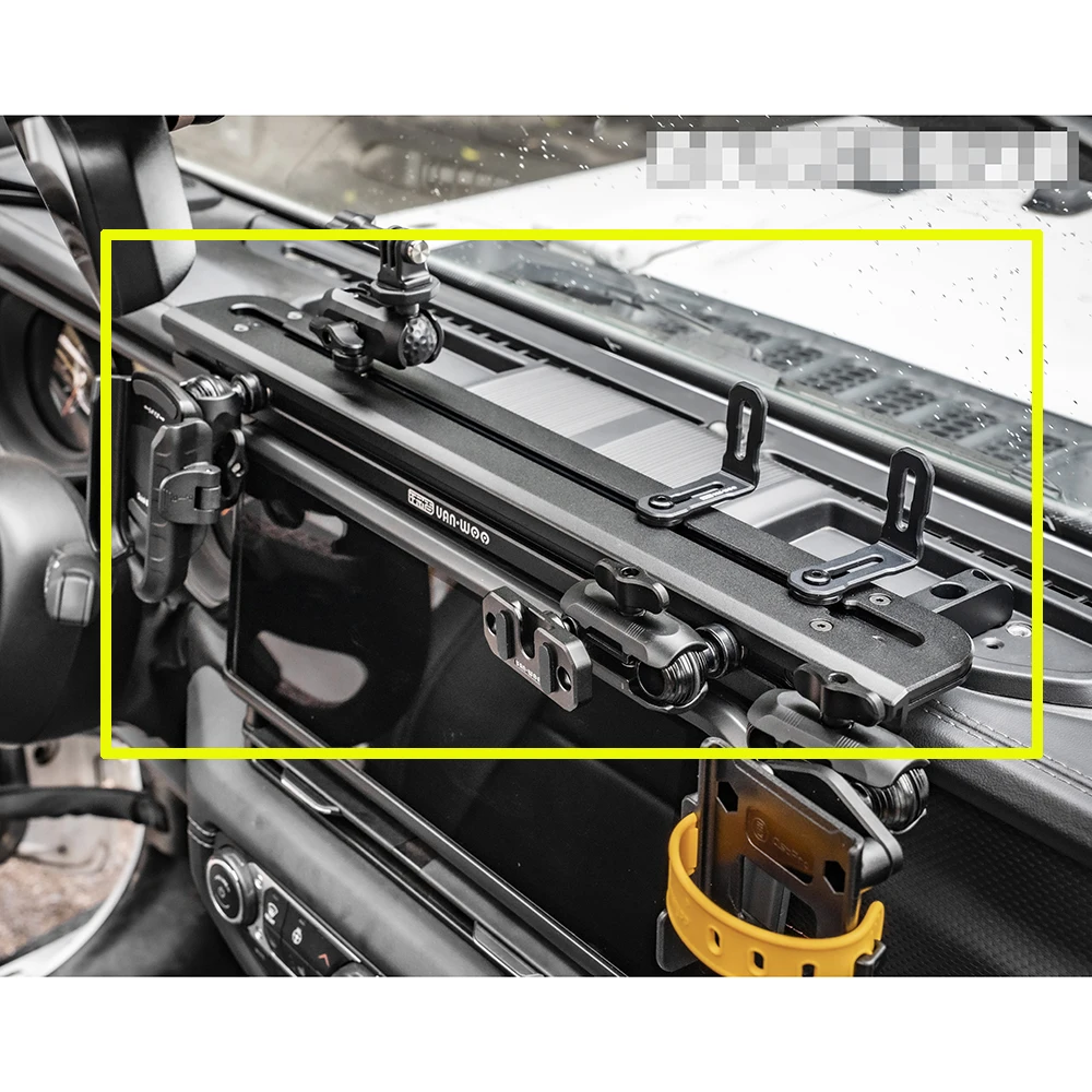 Lantsun VAN007 Aluminum Alloy Car front centre console bracket for jeep for wrangler JL 2024-2026 Year