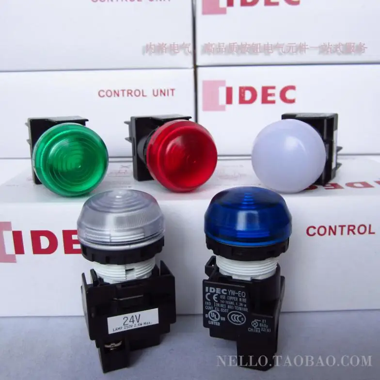 

[ SA] Япония и пружинный IDEC LED 22 мм круглый YW1P-2EQ4 * 24 В переменного/постоянного тока светодиодные фонари-10 шт./лот