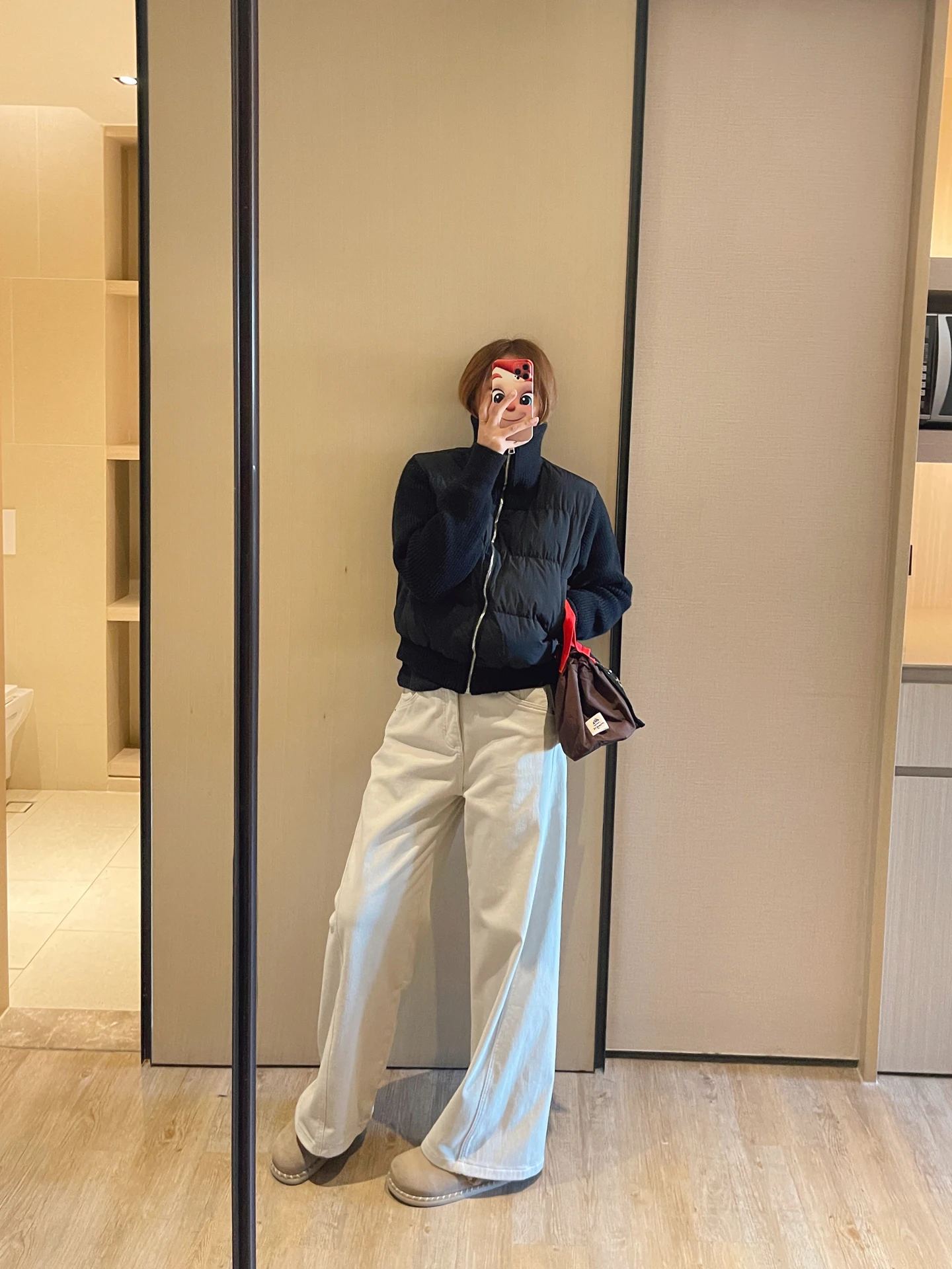 

Зимние джинсовые брюки KOGIRL с высокой талией, удобные, свободные, широкие, женские, длинные, в корейском стиле, с эффектом похудения