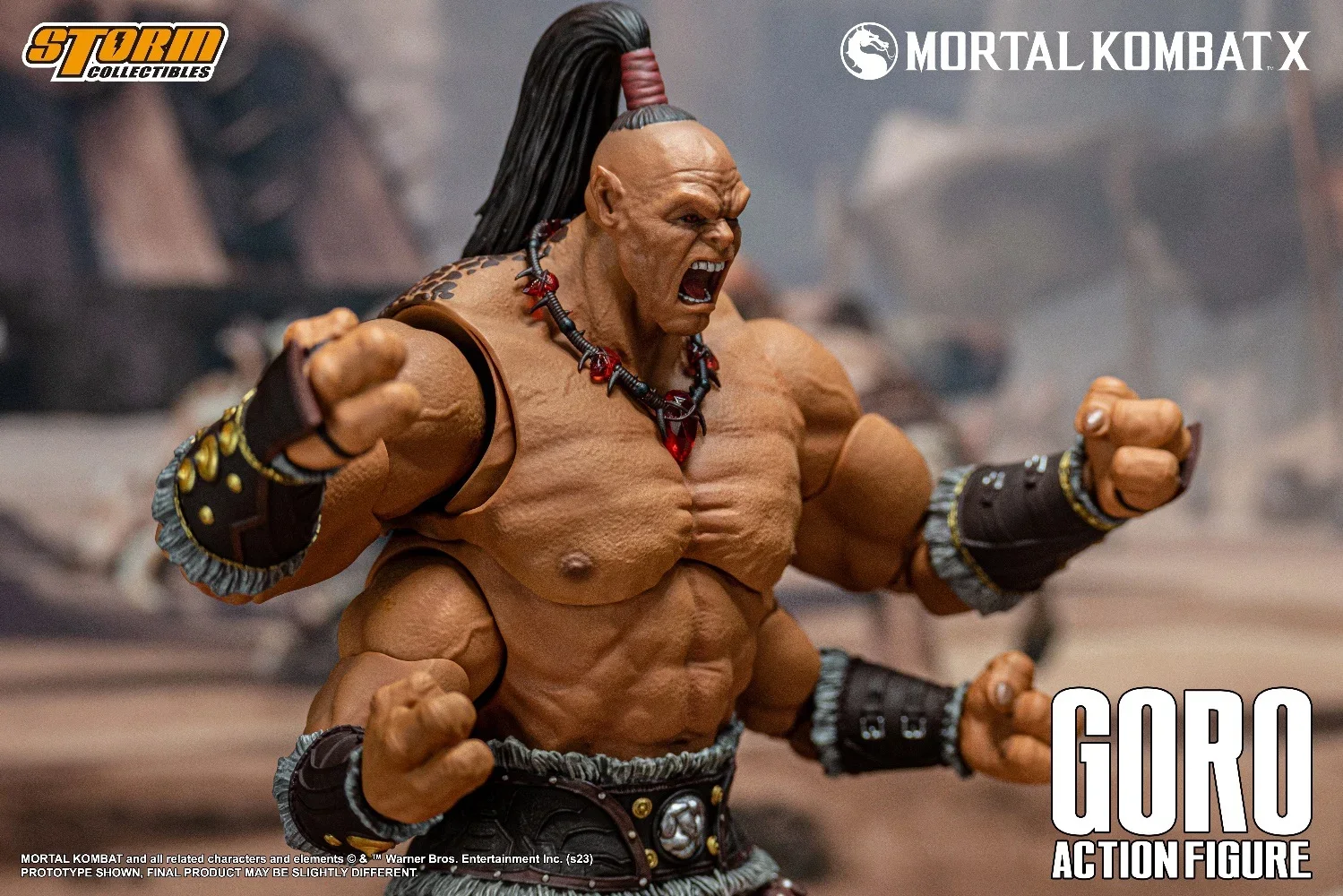 Storm Toys Mortal Kombat 10th Generation Four Hands GORO Villain Goro 1/12 Genuine Model Toys Movable Action Figure Movie Anime