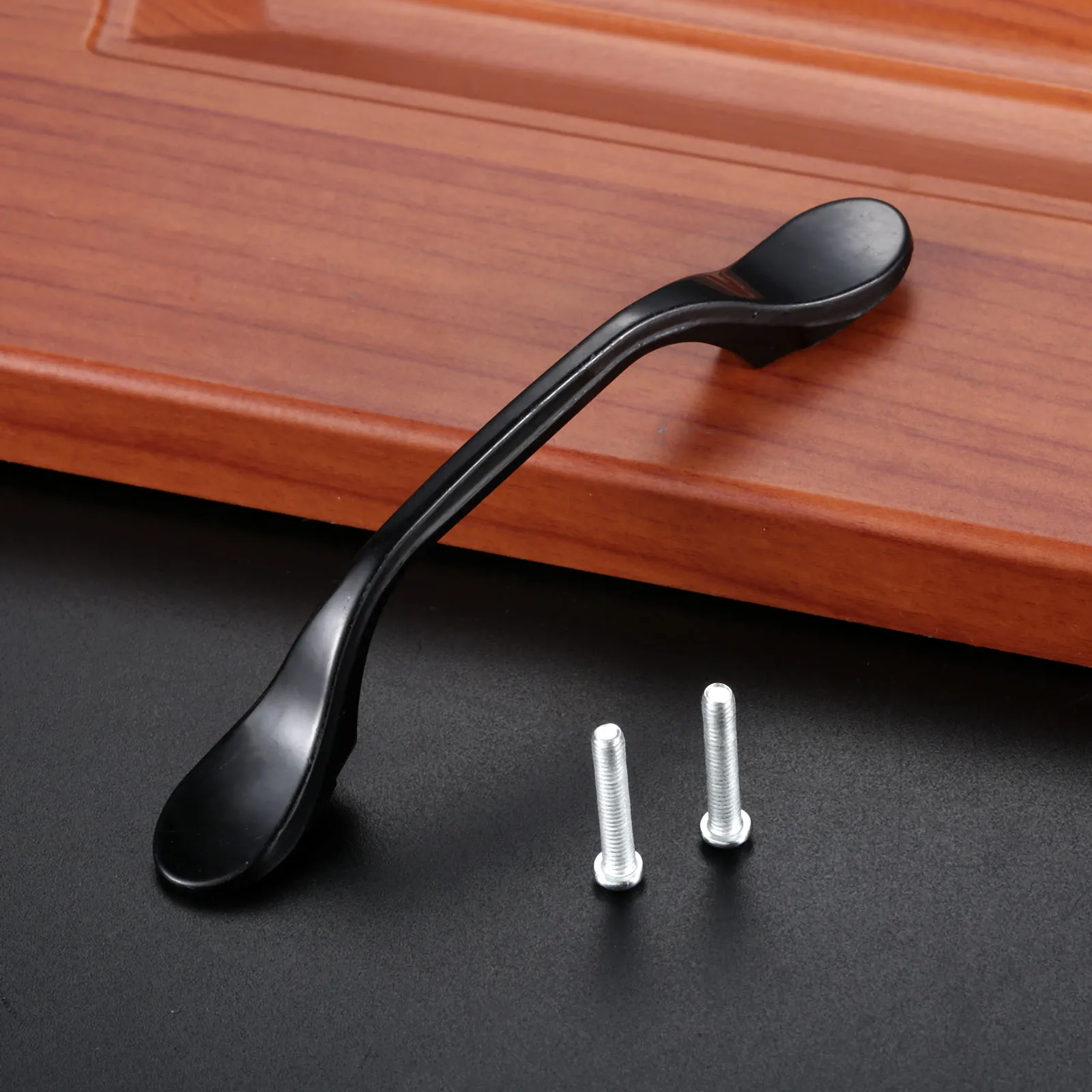 

1pc Black Furniture Handle 72mm Jewelry Box Kitchen Drawer Cabinet Door Knob Alloy Cabinet Pull Handles