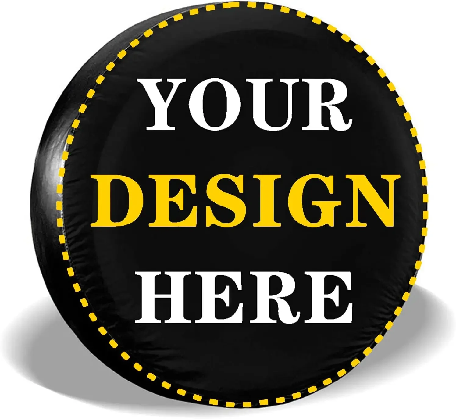 غطاء إطار احتياطي مخصص أضف شعار نص صورتك، أغطية إطارات العجلات المخصصة لحماية الإطارات تناسب المركبات تقريبًا