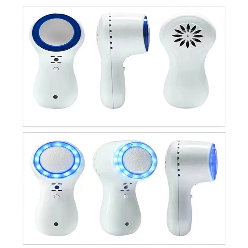 【DURÁVEL】 Terapia de luz azul Cuidados com a pele Máquina de massagem facial Plugue UE Martelo frio Ferramentas de beleza Funcionais de aperto de levantamento