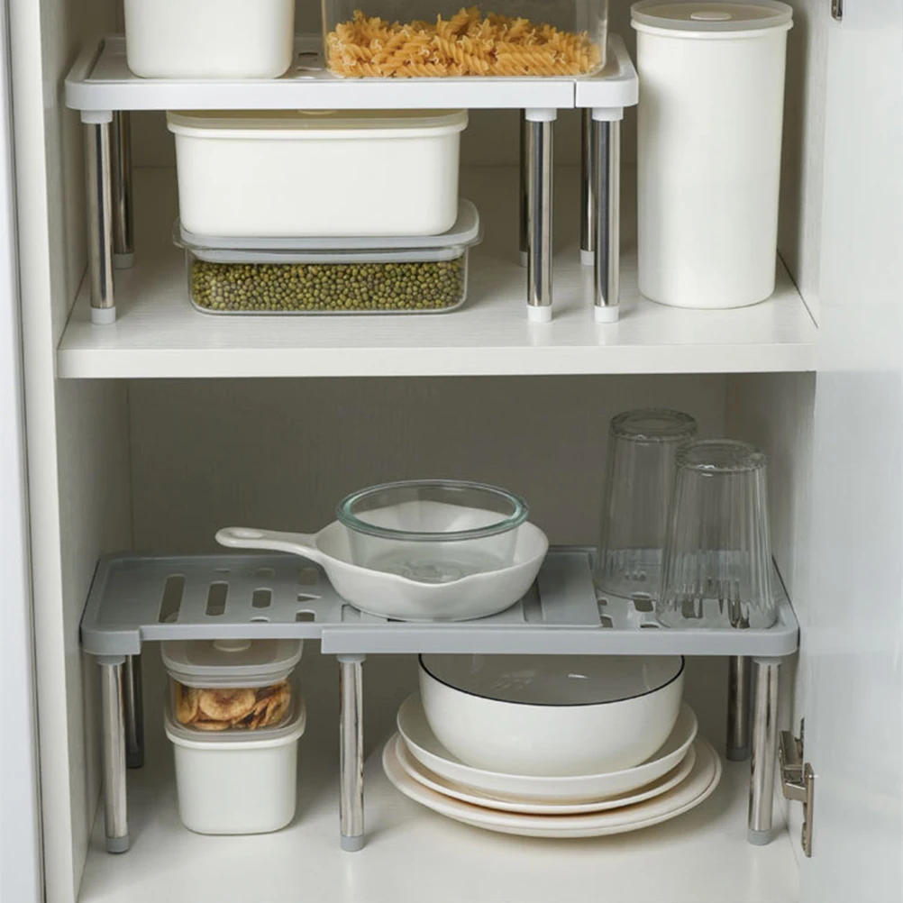 

Storage Rack Organizer Widened Legs Detachable Kitchen Shelves Spice Shelf Vertical Space Saver Condiment Holder Storage
