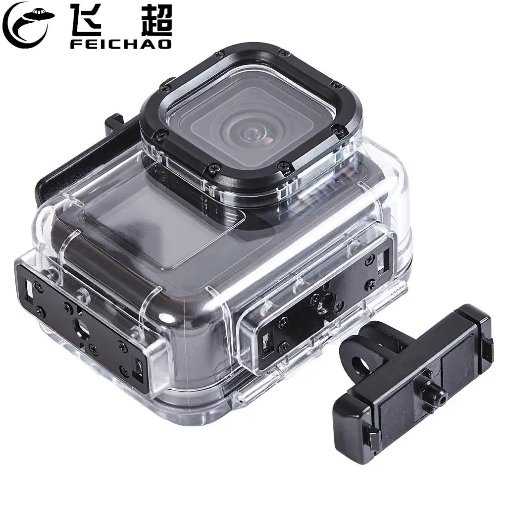 GoPro Hero 13用防水ケース,アクションカメラ用保護ケース,水中フレーム,60mダイビングケージ