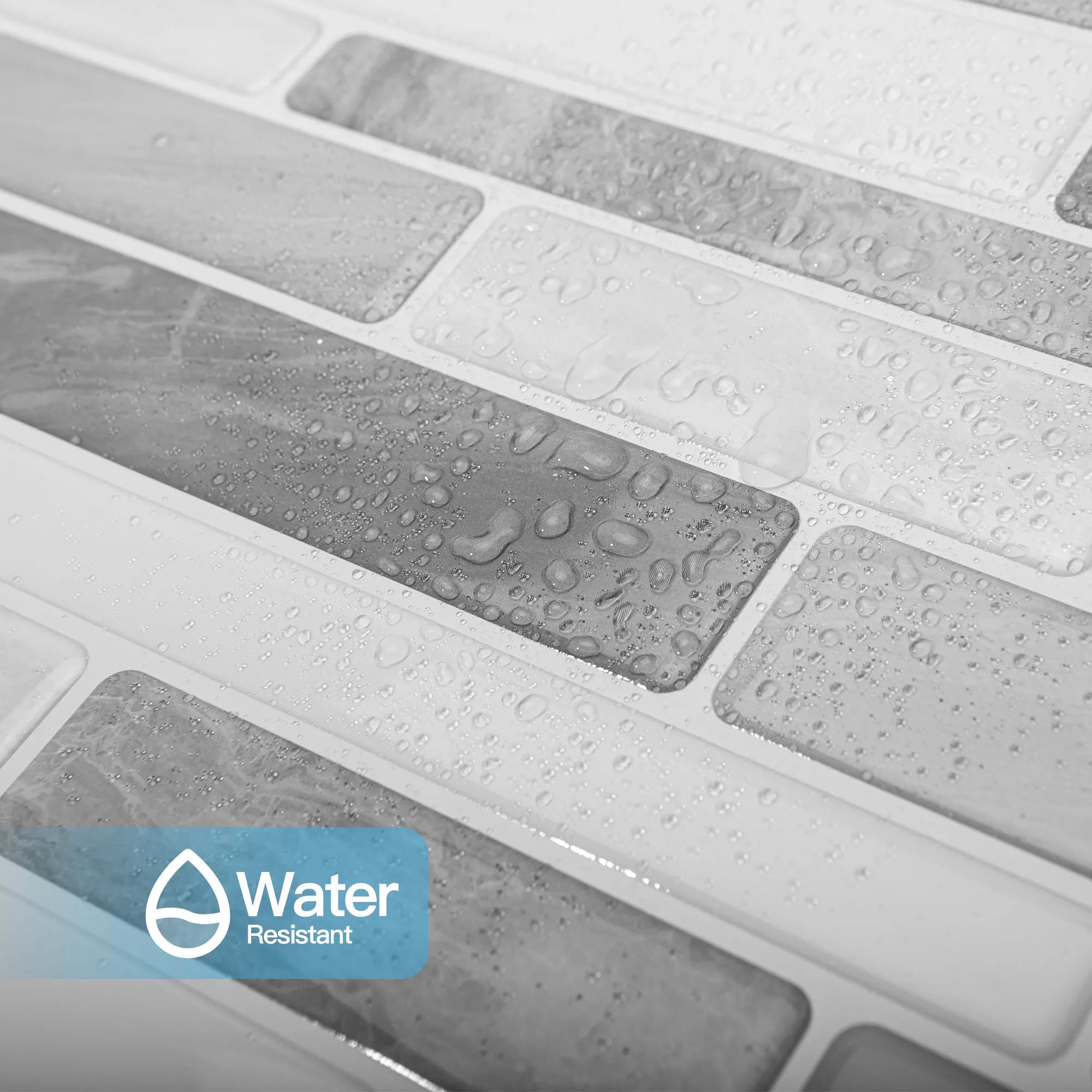 Art3d 10-Sheet Peel and Stick Backsplash, 12 in. x 12in. Vinyl Marble Design