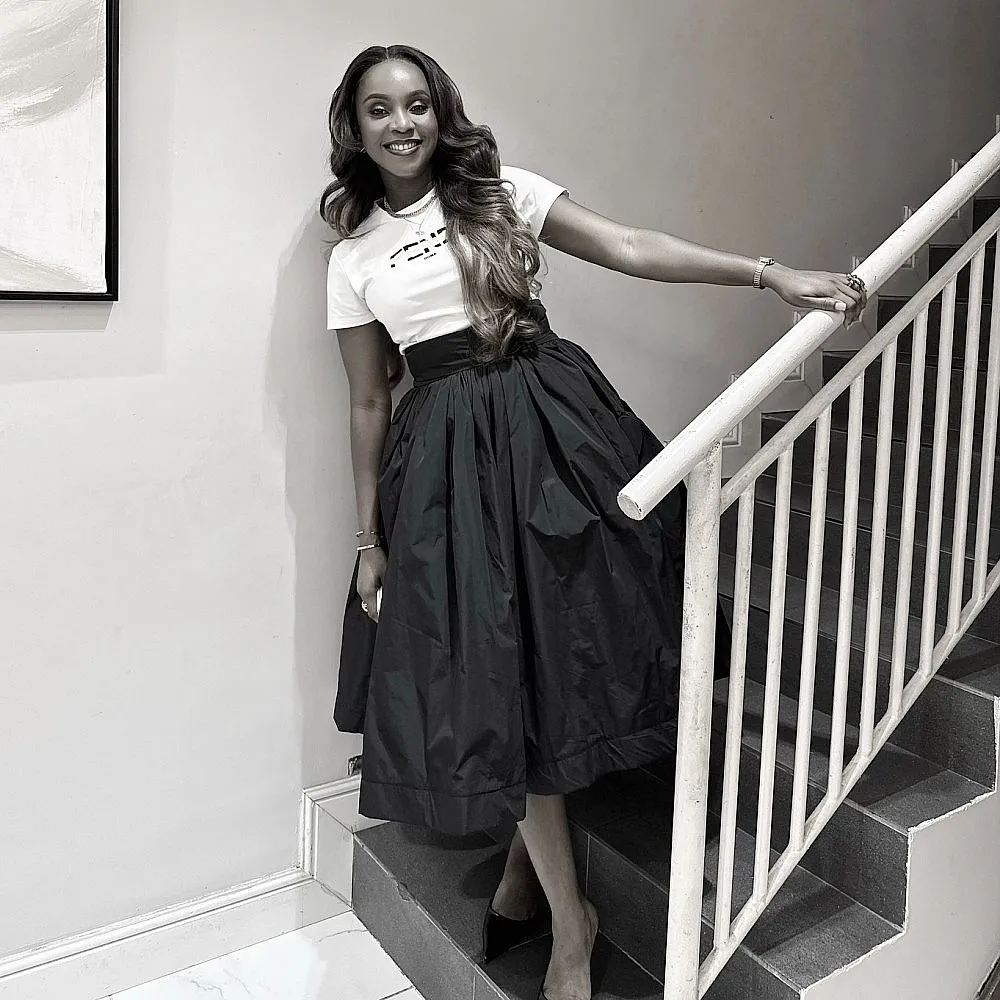 

Mide Calf Black Wmen Skirts Wihtout Top Formal Wear Kids Party Skirts A Line Tea Length Formal Maxi Skirt Saias