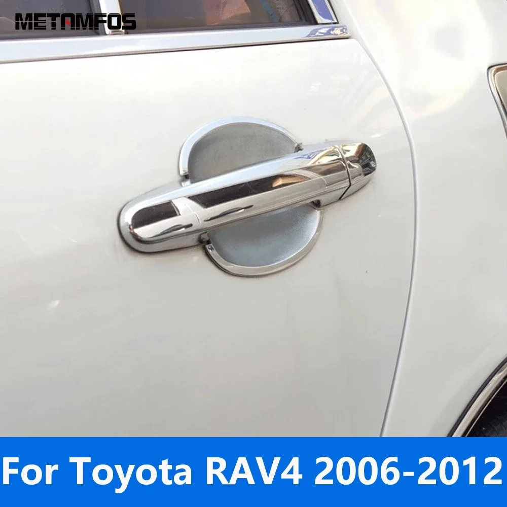 

For Toyota RAV4 RAV 4 2006-2008 2009 2010 2011 2012 Chrome Side Door Handle Bowl Cover Trim Exterior Accessories Car Styling