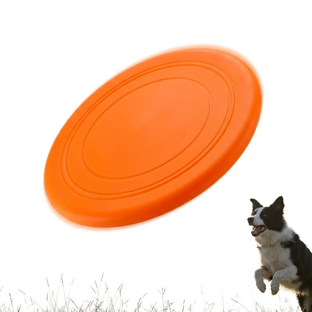 

Interactive Outdoor Dog Toy Soft Silicone Fly Disc Durable Water-Resistant Training Toy for Large Medium Small Dogs Pet
