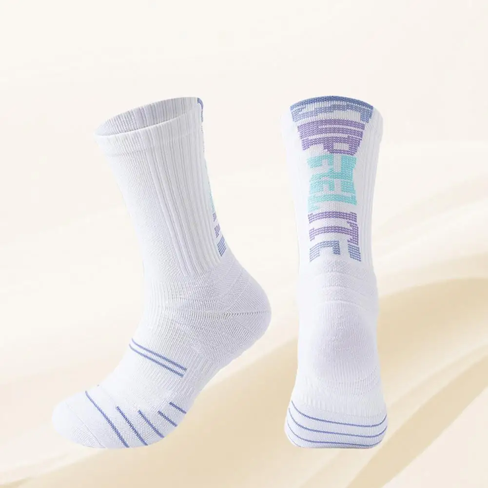 

Hiking Socks Elastic Sports Socks Sweat Absorption Protective Cozy Worker Warm Long Socks Football Socks