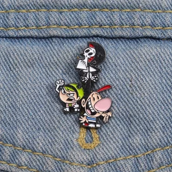 Cartoon Anime Death Enamel Pins Custom Cartoon Characters Brooches Lapel Badges Funny Jewelry Gift for Kids Friends