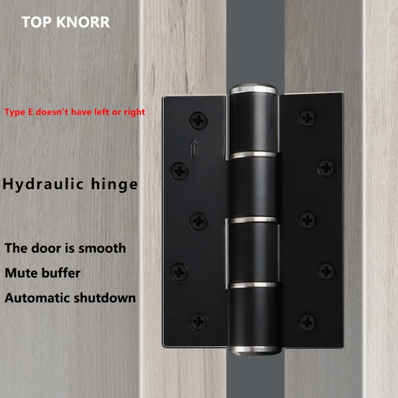 

Hydraulic Hinge Invisible Door Self-closing Door Closer Silent Damping Hinge Buffer Slot-free E-type Buffer Hinge Hinges Hidden