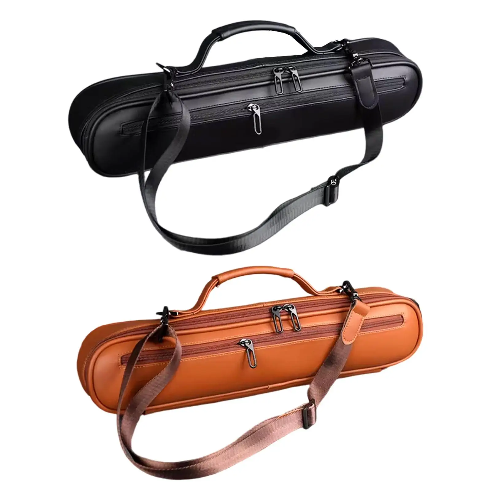 

Trave Flute Case Exterior Pocket Wear Resistant Multipurpose 16/17 Hole Flute Bag for Performance Party Practice Travel Concert