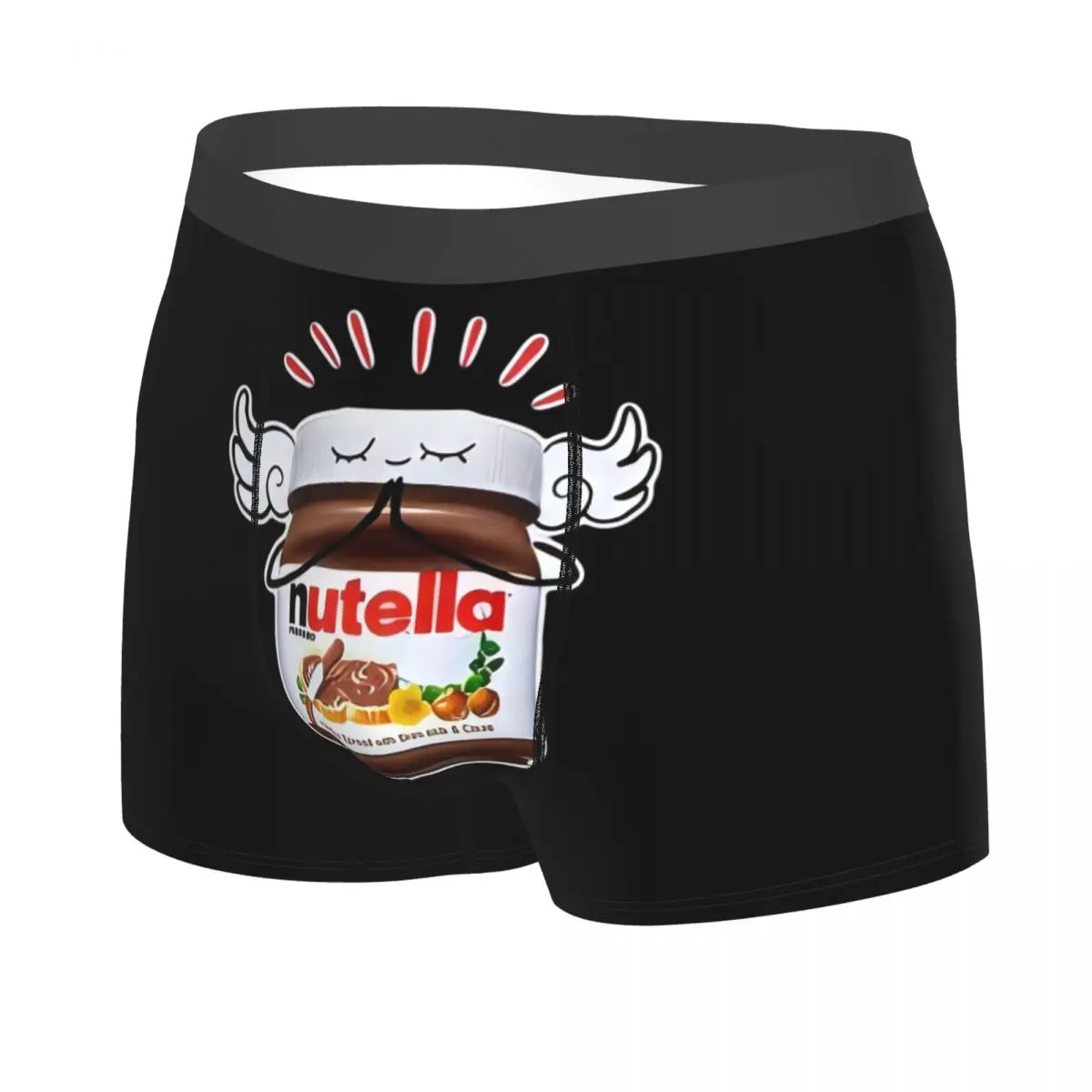복서 팬티 반바지 재미 있은 누텔라 팬티 남성 편안한 속옷 옴므 남자 남자 친구 선물