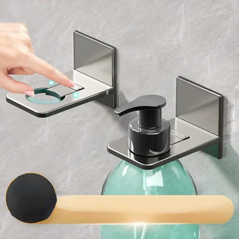 2 Stück Duschgel-Aufbewahrungsregal Ohne Bohren Küchenreiniger-Halter Badezimmer Shampoo Handseife Wandmontiertes Regal