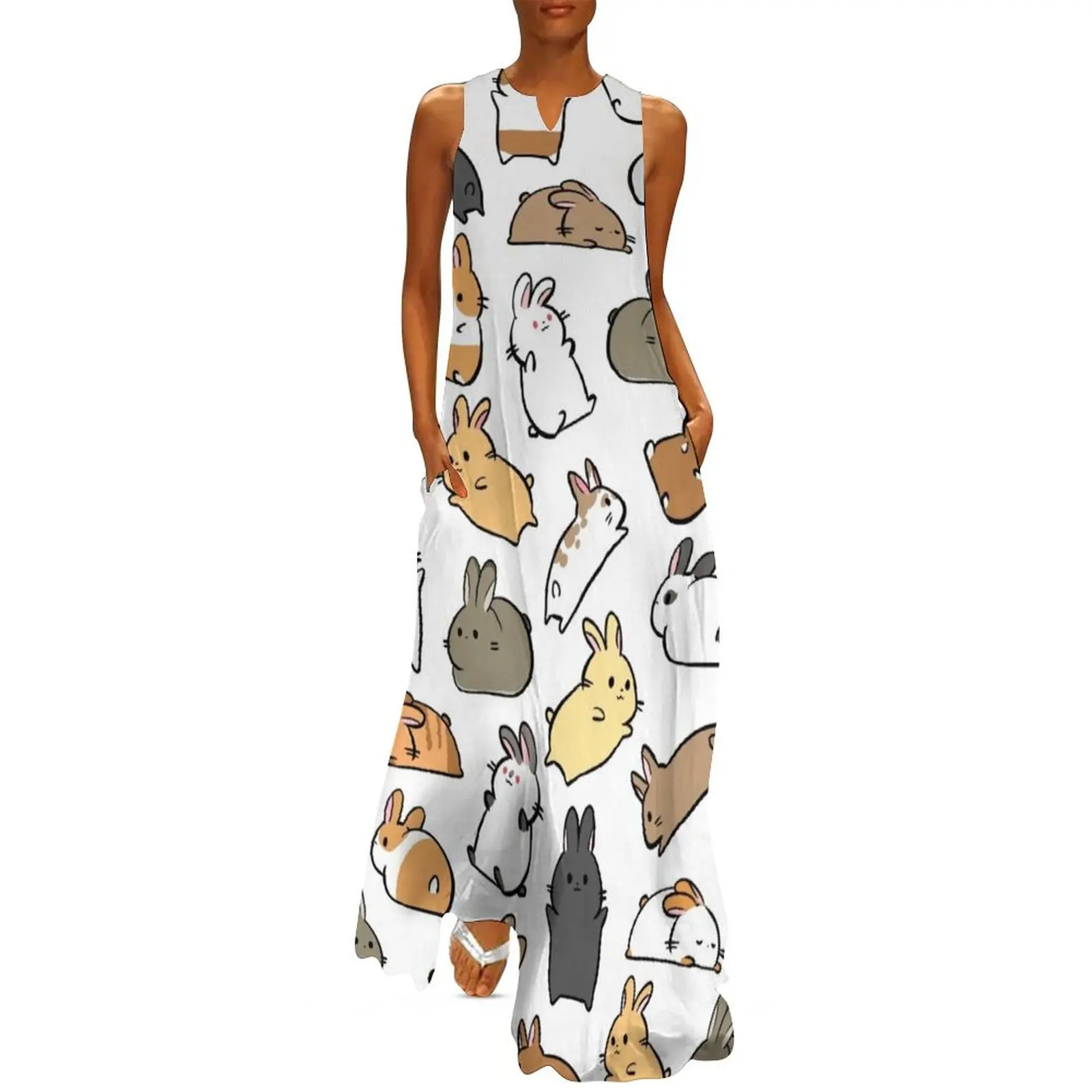 HOUSE BUNNY LIFE breeds doodle Long Dress women's evening dresses 2025 dress women summer Bride dresses