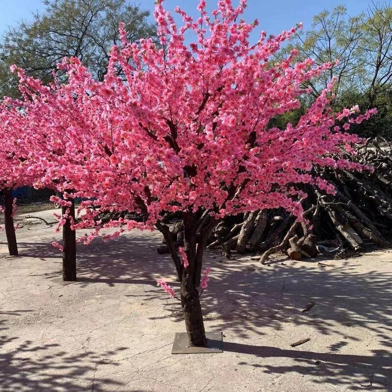 

Simulation peach blossom tree indoor and outdoor decoration fake peach tree wishing tree shopping mall decoration red envelope