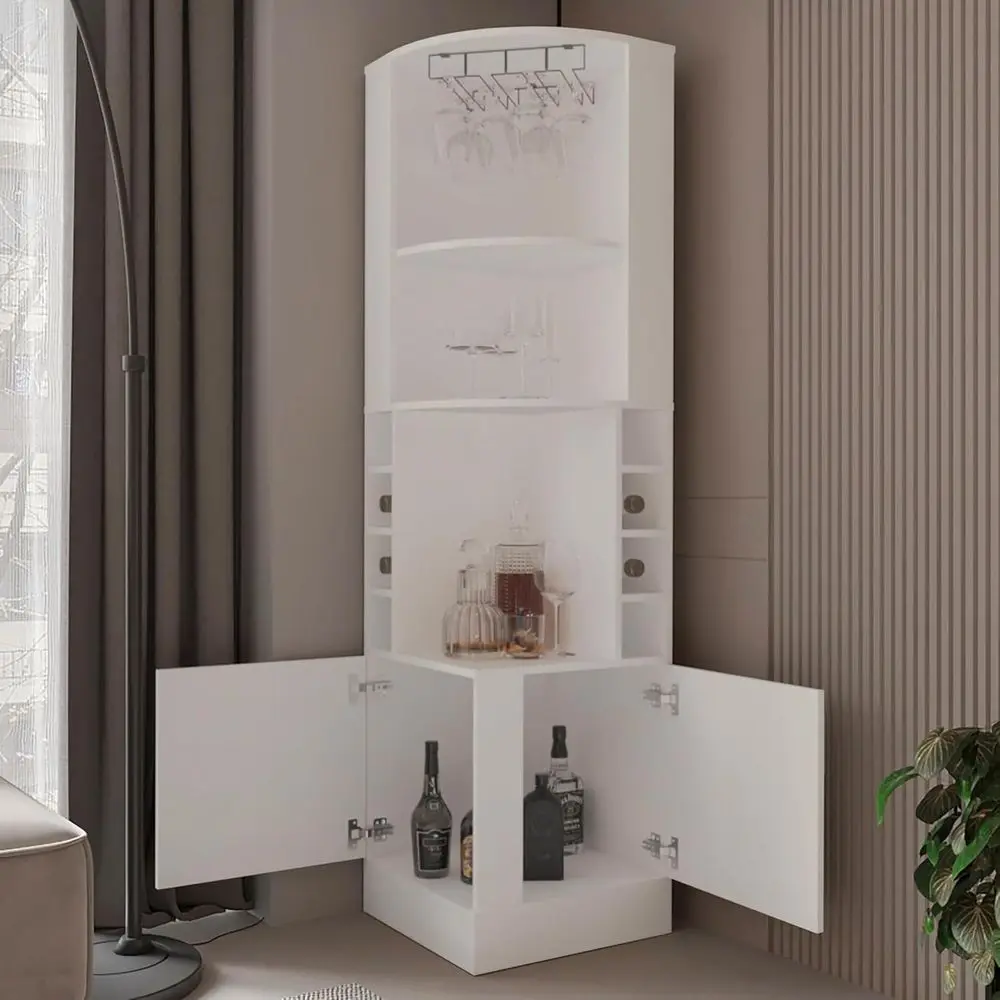 

Винный шкаф-бар Armhouse 71 High White с полками и отсеками для хранения