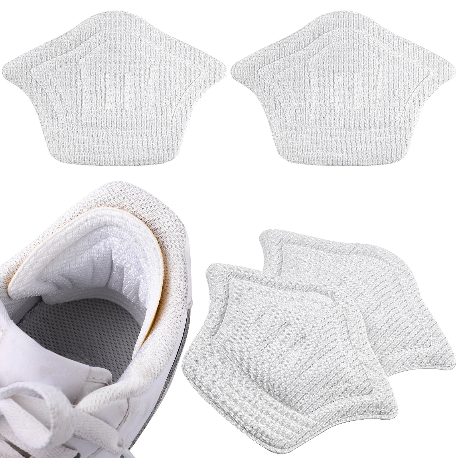 

2 Pairs Anti Chafing Heel Pads Shoes Too Big Inserts Prevent Blister Protective Cushion Insole Heel Grips Protectors Sneakers
