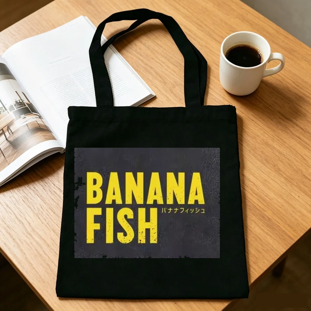 Banana Fish tote bag canvas  torba na zakupy personnalisable shopper shopping woman