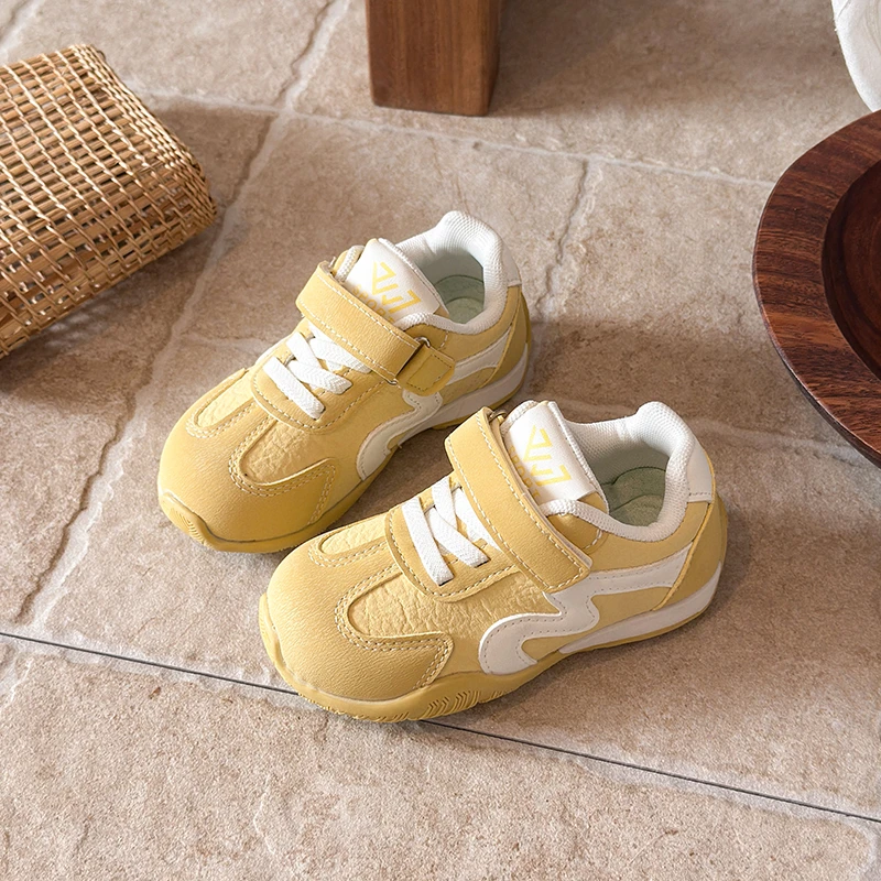 *Children's Spring and Autumn Bestselling Student Flat Sneakers Fashionable Retro Comfortable Elegant Girls' Casual Shoes