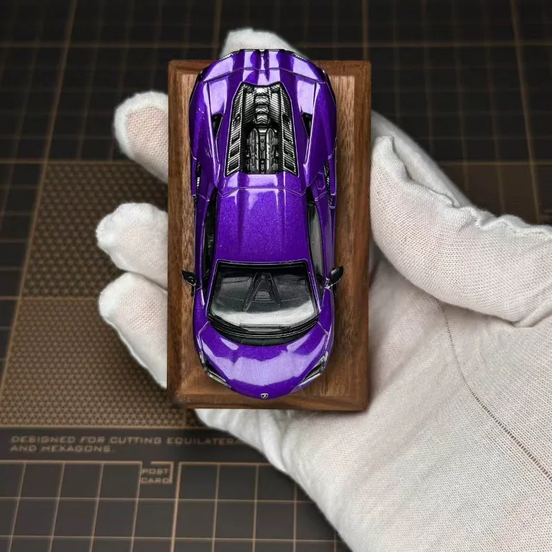[In Stock] Drive X 1:64 Lamborghini Revuelto Aston Martin alloy car model, for boys' toys, collection decoration items.